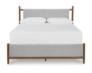 Lyncott King Upholstered Bed, Dresser and Mirror