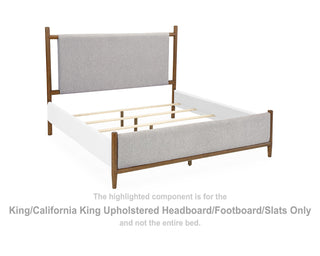 Lyncott King/California King Upholstered Headboard/Footboard/Slats