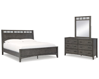 Montillan Queen Panel Bed, Dresser and Mirror
