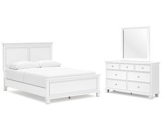 Fortman Queen Panel Bed, Dresser and Mirror
