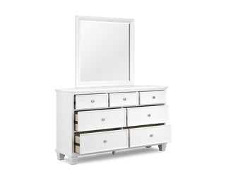 Fortman Queen Panel Bed, Dresser, Mirror and Nightstand