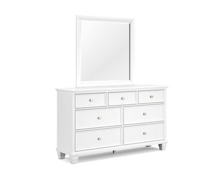 Fortman Twin Panel Bed, Dresser and Mirror