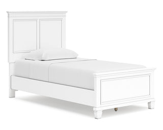 Fortman Twin Panel Bed, Dresser and Mirror