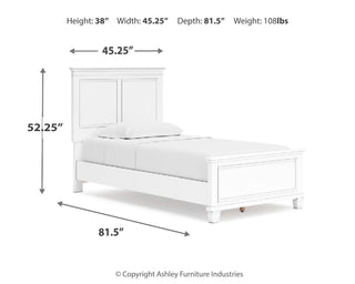 Fortman Twin Panel Bed, Dresser and Mirror