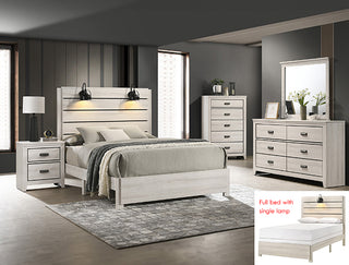 SETB6810 CARTER QUEEN BEDROOM GROUP WHITE