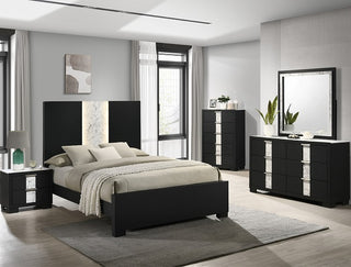 SETB6835 RANGLEY QUEEN BLACK BEDROOM GROUP