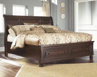 Porter California King Sleigh Bed and 2 Nightstands