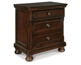 Porter California King Sleigh Bed and 2 Nightstands