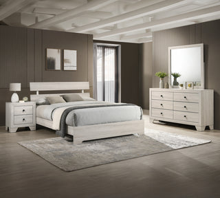 ATTICUS QUEEN PLATFORM BED WHITE