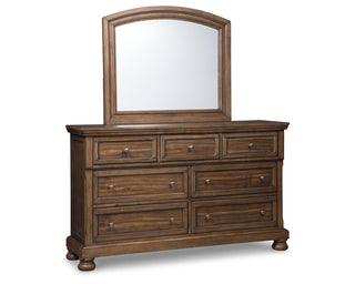 Flynnter Dresser, Mirror and 2 Nightstands