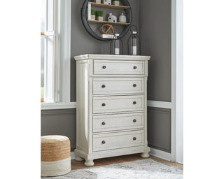 Robbinsdale Queen Panel Bed, Dresser, Chest and 2 Nightstands