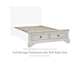 Robbinsdale Full Storage Footboard with Roll Slats