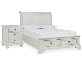 Robbinsdale Full Storage Bed and Nightstand