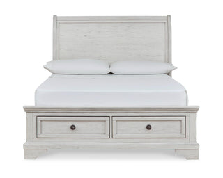 Robbinsdale Full Storage Bed and Nightstand