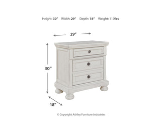 Robbinsdale Full Storage Bed and Nightstand