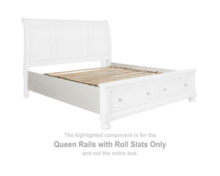 Robbinsdale Queen Rails with Roll Slats