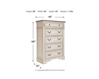 Realyn Queen Upholstered Sleigh Bed and Chest