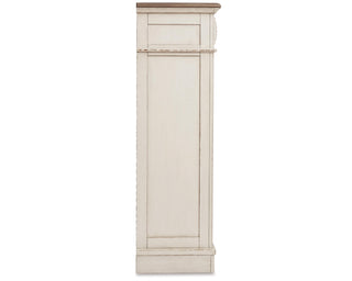 Realyn Queen Upholstered Panel Bed, Dresser, Mirror, Chest and 2 Nightstands
