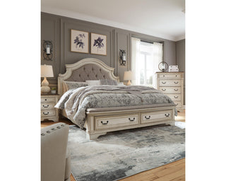 Realyn King Upholstered Storage Bed