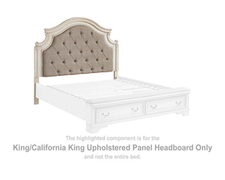 Realyn King/California King Upholstered Panel Headboard