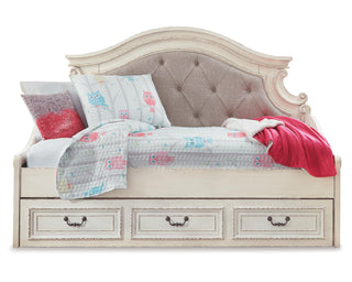 Realyn Twin Storage Day Bed and Nightstand
