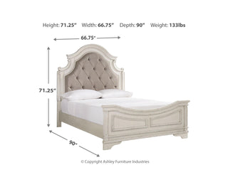 Realyn Queen Upholstered Panel Bed