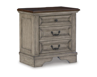 Lodenbay King Upholstered Panel Bed, Dresser, Mirror, Chest and Nightstand