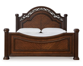 Lavinton Queen Poster Bed, Dresser, Mirror and Nightstand