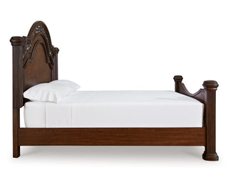 Lavinton Queen Poster Bed, Dresser, Mirror and Nightstand