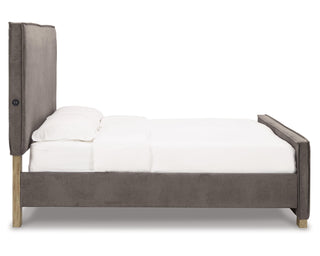 Krystanza King Upholstered Panel Bed