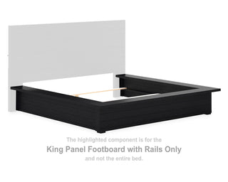 Londer King Panel Footboard with Rails