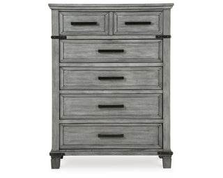 Russelyn King Panel Storage Bed, Dresser, Mirror and Chest