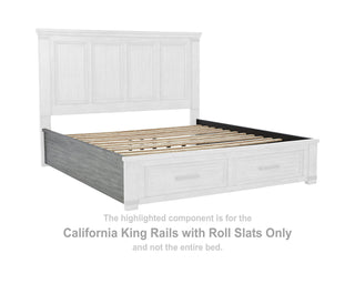 Russelyn California King Rails with Roll Slats