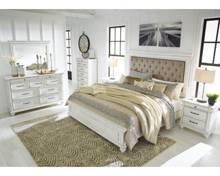 Kanwyn Queen Panel Bed with Dresser and Mirror