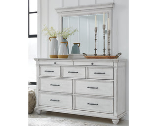 Kanwyn Queen Panel Bed, Dresser, Mirror and Nightstand