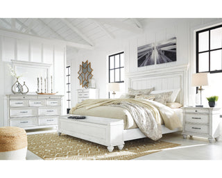 Kanwyn King Panel Bed with Storage Bench