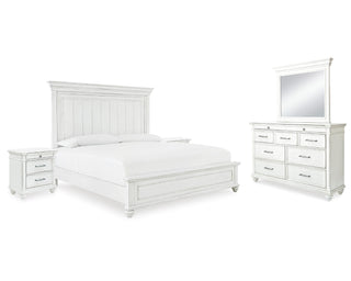 Kanwyn Queen Panel Bed, Dresser, Mirror and 2 Nightstands