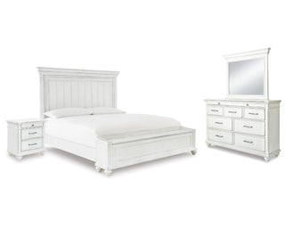 Kanwyn Queen Panel Storage Bed, Dresser, Mirror and Nightstand