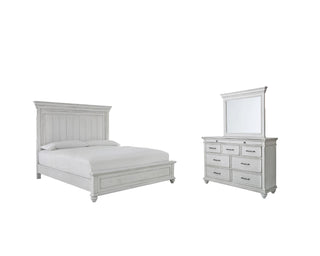 Kanwyn Queen Panel Bed with Dresser and Mirror