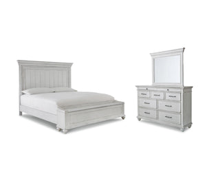 Kanwyn Queen Bed with Mirrored Dresser
