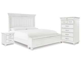 Kanwyn King Panel Storage Bed, Chest and Nightstand
