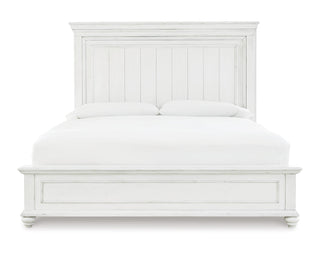 Kanwyn King Panel Bed, Dresser, Mirror and 2 Nightstands