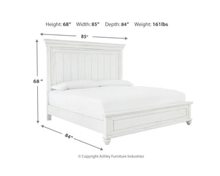 Kanwyn King Panel Bed, Dresser, Mirror and Nightstand