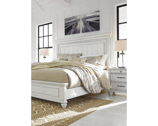 Kanwyn King Panel Bed, Dresser, Mirror and 2 Nightstands