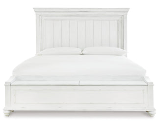 Kanwyn King Panel Bed with Storage Bench