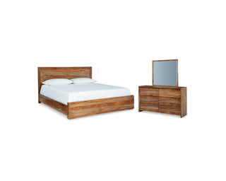 Dressonni Queen Panel Bed, Dresser and Mirror