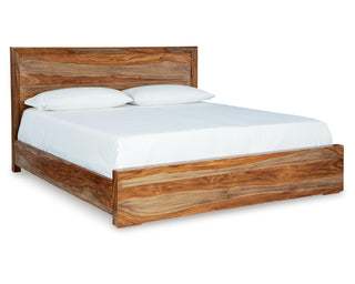 Dressonni California King Panel Bed, Dresser and Mirror