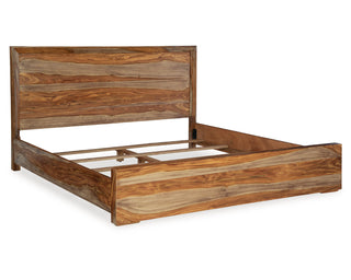 Dressonni California King Panel Bed, Dresser and Mirror