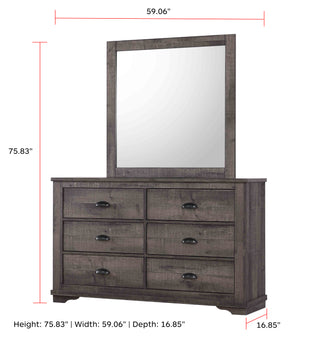 CORALEE DRESSER TOP GREY