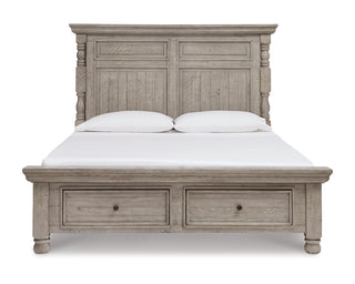 Harrastone Queen Panel Bed, Dresser and Mirror